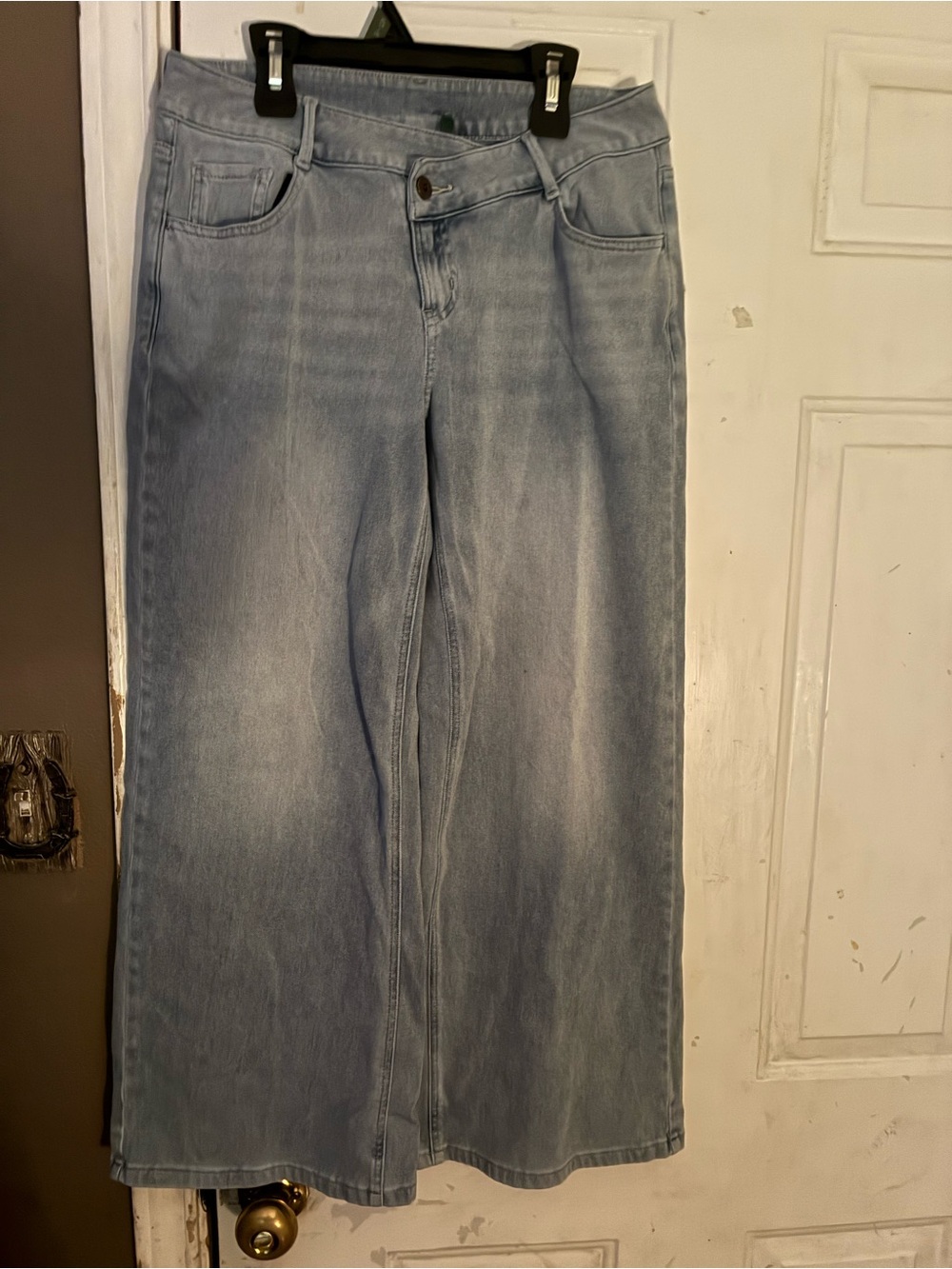 HALARA Light Blue Wide Leg Jeans women’s size small petite stretch